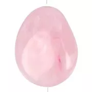 Perla piatta irregolare 25x20 mm in resina traslucida - Rosa chiaro marmorizzato x1