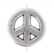 Peace mm. 15 Placcatura argento antico x1