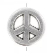 Peace mm. 15 Placcatura argento antico x1