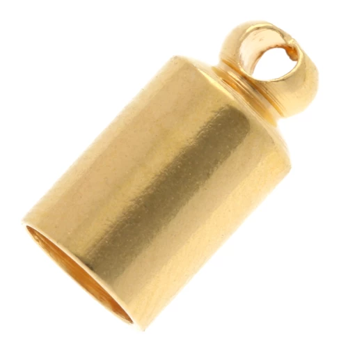 Estremità del cavo da 5 mm - Dorato x4
