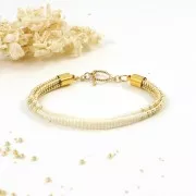 Estremità del cavo da 5 mm - Dorato x4