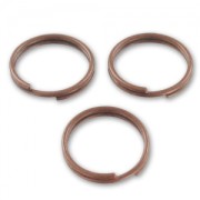 Anellini doppi mm. 10x0.7 rame antico x25|raw }}