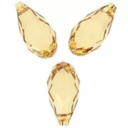 Goccia PureCrystal 6010 mm. 11x5.5 Golden Topaz x4