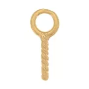 Ganci a vite con anello da 4 mm - placcato oro 3 micron x4