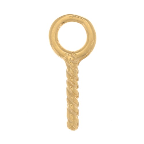 Ganci a vite con anello da 4 mm - placcato oro 3 micron x4