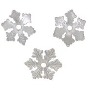 Coppetta fiocco di neve 10 mm in argento 925 x1