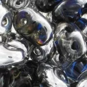 SuperDuo mm. 2.5x5 Crystal Heliotrope x10g