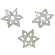 Coppetta con fiore scavata 8 mm - Placcatura in argento fino x1|raw }}