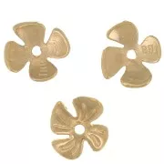 Coppetta a fiore 8 mm - Dorato con oro fino x1