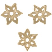 Coppetta a fiore scavato 8 mm - Dorato con oro fino x1|raw }}