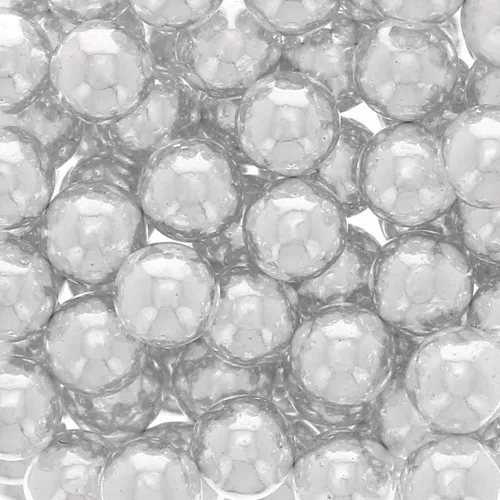 Perline senza foro - mini palle 2 mm - Placcatura argento fino x100