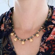 Ciondoli a goccia filigranati 14x8 mm - Bronzo x10