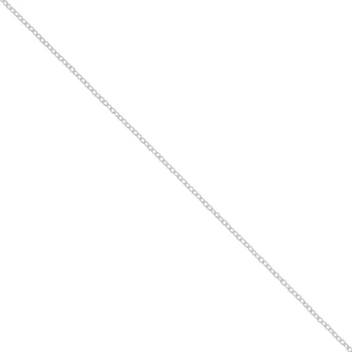 Catena maglia forzatina ovale 1 mm - Argento 925 x1m