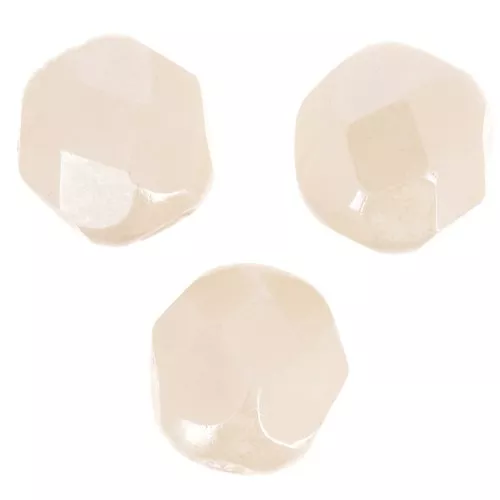 Sfaccettate 6 mm - Opaque Beige Ceramic Look x25