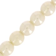 Perle tonde in vetro di Boemia 3 mm Opaque Ivory Ceramic Look x50|raw }}
