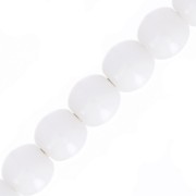 Perle tonde in vetro di Boemia 3 mm Opaque White x50|raw }}