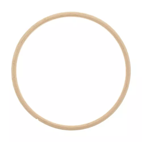 Cerchio legno di faggio 10 cm per acchiappasogni e decorazione - Naturale x1