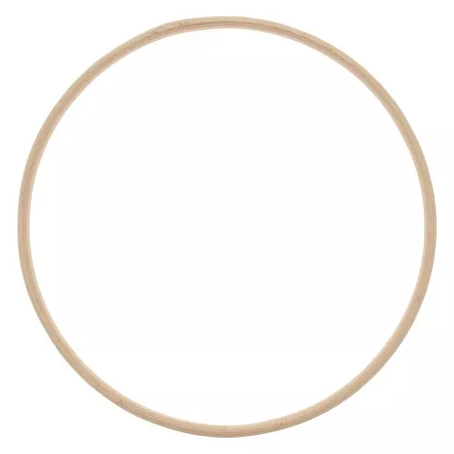 Cerchio legno di faggio 17 cm per acchiappasogni e decorazione - Naturale x1
