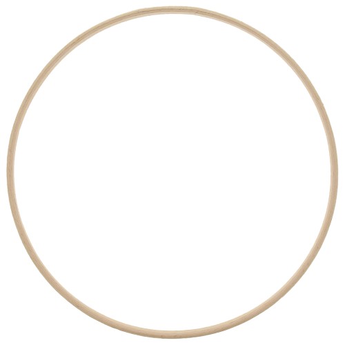 Cerchio legno di faggio di 23 cm per acchiappasogni e decorazione - Naturale x1