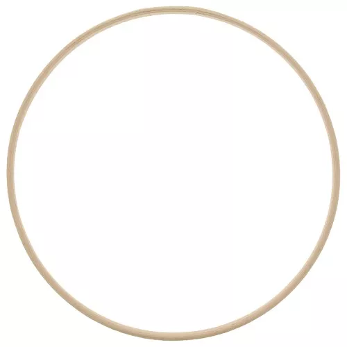 Cerchio legno di faggio di 23 cm per acchiappasogni e decorazione - Naturale x1