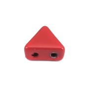 Perla in zama forma triangolo 6x7 mm - Rosso x1|raw }}