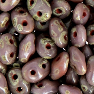 SuperDuo mm. 2.5x5 Opaque Violet Picasso x10g