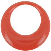 Pendente a cerchio scavato in resina opaca 44 mm - Terracotta x1|raw }}