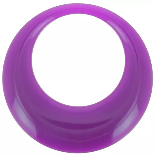 Pendente a cerchio scavato in resina opaca 44 mm - Plum x1