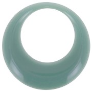 Pendente a cerchio scavato in resina opaca 44 mm - Celadon x1|raw }}