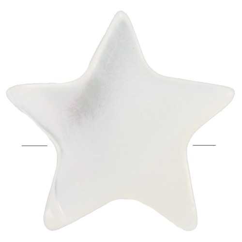 Perla madreperla stella 10 mm - Naturale x1
