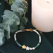 Perla madreperla stella 10 mm - Naturale x1