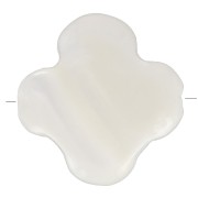 Perla madreperla trifoglio 8 mm - Naturale x1|raw }}