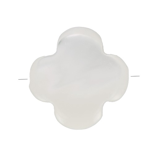 Perla madreperla trifoglio 6 mm - Naturale x1