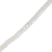 Perline rotonde Heishi Madreperla 3x2 mm - Naturale x40cm