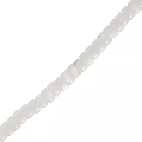 Perline rotonde Heishi Madreperla 3x2 mm - Naturale x40cm