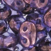 SuperDuo mm. 2.5x5 Luster Transparent Amethyst x10g