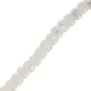 Perline rotonde Heishi Madreperla 6x4 mm - Naturale x40cm