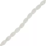 Perla color oliva in madreperla 5,5x3 mm x 39 cm