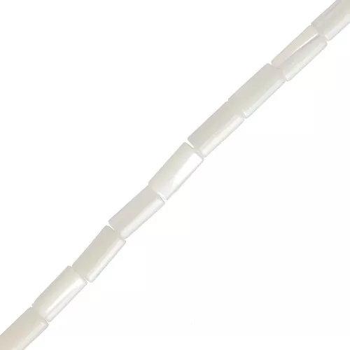 Perle madreperla tubo 8x4 mm - Naturale x40cm
