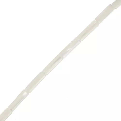 Perle madreperla tubo 13.5x4 mm - Naturale x40cm