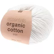 Essentials Organic Cotton Aran - Bianco x 50g