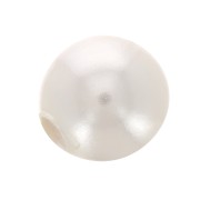 Perlina PureCrystal semi-forata 5818 mm. 3 White Pearl x1