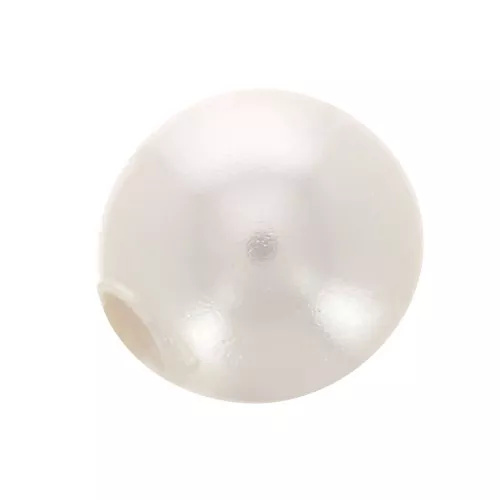 Perlina PureCrystal semi-forata 5818 mm. 3 White Pearl x1