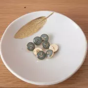 Bottone Lise Tailor - 12 mm - Verbena x1