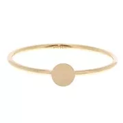 Anello sottile con base per cabochon da 4 mm - Misura 51 - Gold filled x1