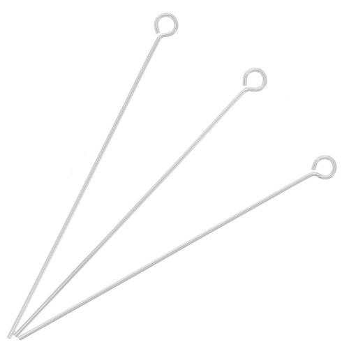 Chiodo a testa tonda 38x0.50 mm in argento 925 x10