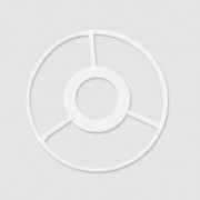 Cerchio testa paralume 10 cm Bianco x1|raw }}