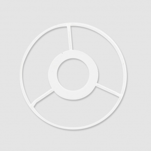 Cerchio testa paralume 10 cm Bianco x1