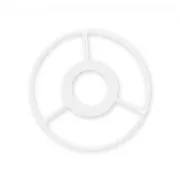 Cerchio testa paralume 10 cm Bianco x1
