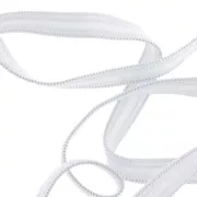 Elastico piatto flessibile 5 mm - Bianco x5m